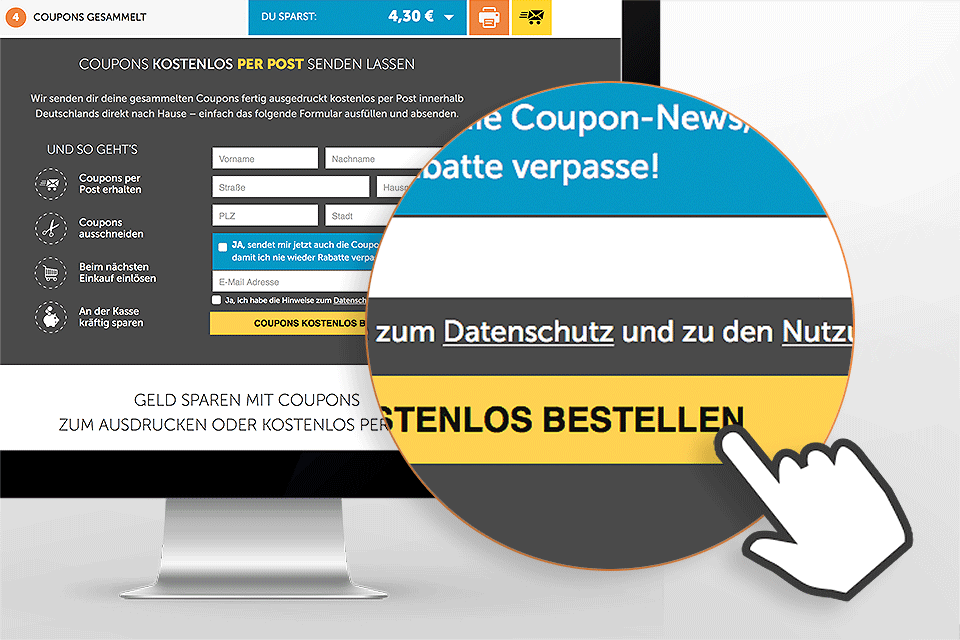 Formular ausfüllen und absenden Formular ausfüllen und absenden